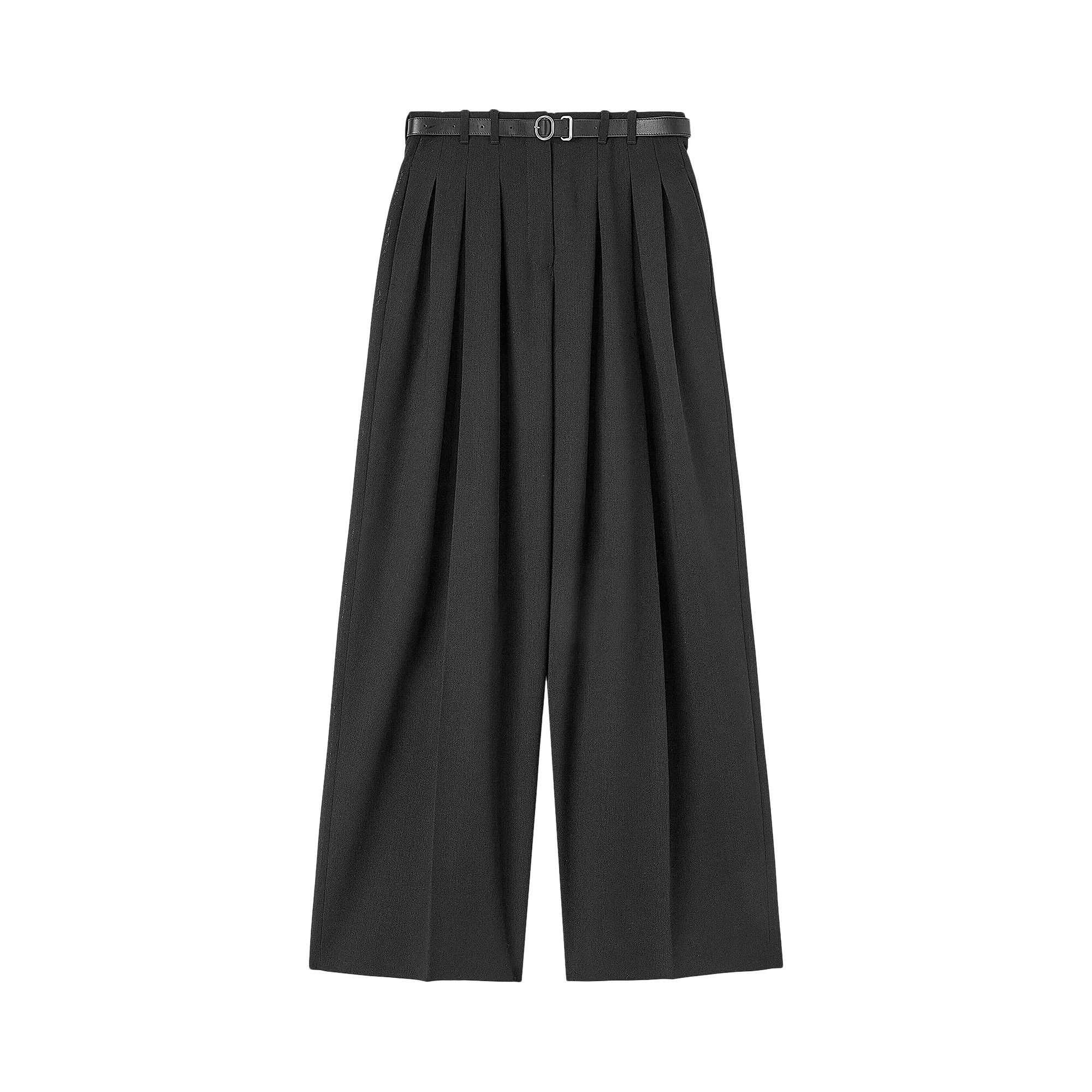 パンツ Jil Sander Pleated wool trousers نيت-أ-بورتر | JIL SANDER | Pleated wool-twill wide-leg pants