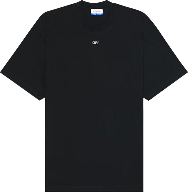 Off White BW Saint Matthew Over Short Sleeve T Shirt BlackGrey