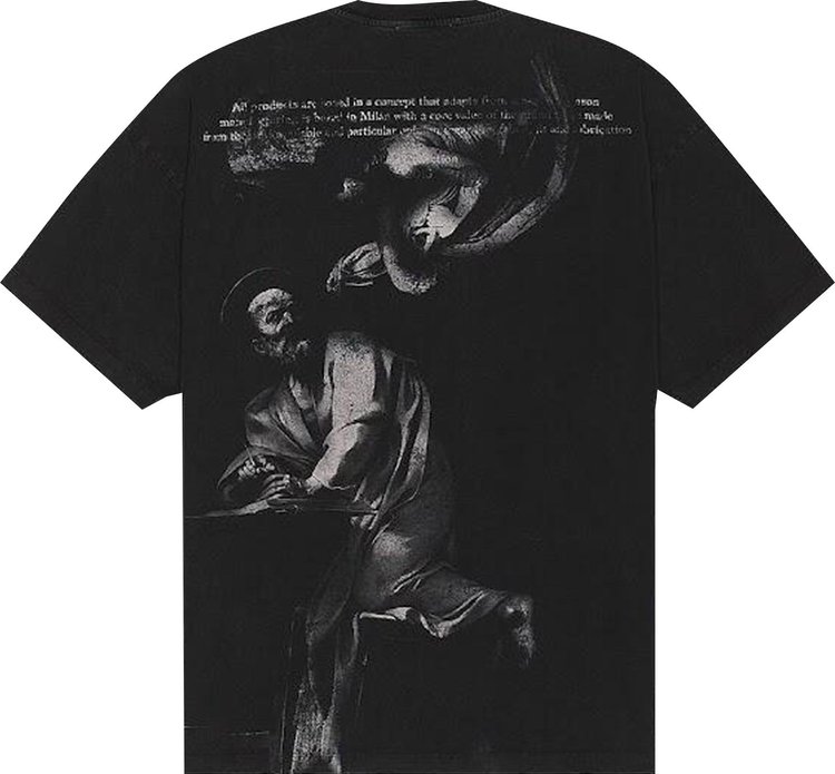 Off White BW Saint Matthew Over Short Sleeve T Shirt BlackGrey