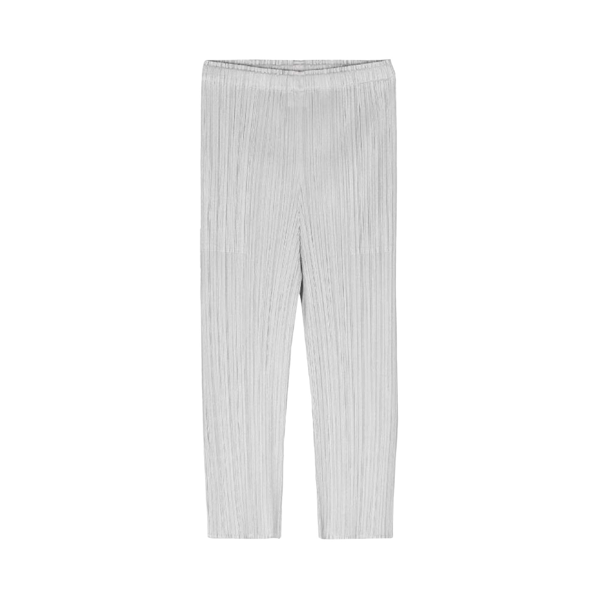 Buy Pleats Please Issey Miyake Basics Pants 'Light Grey