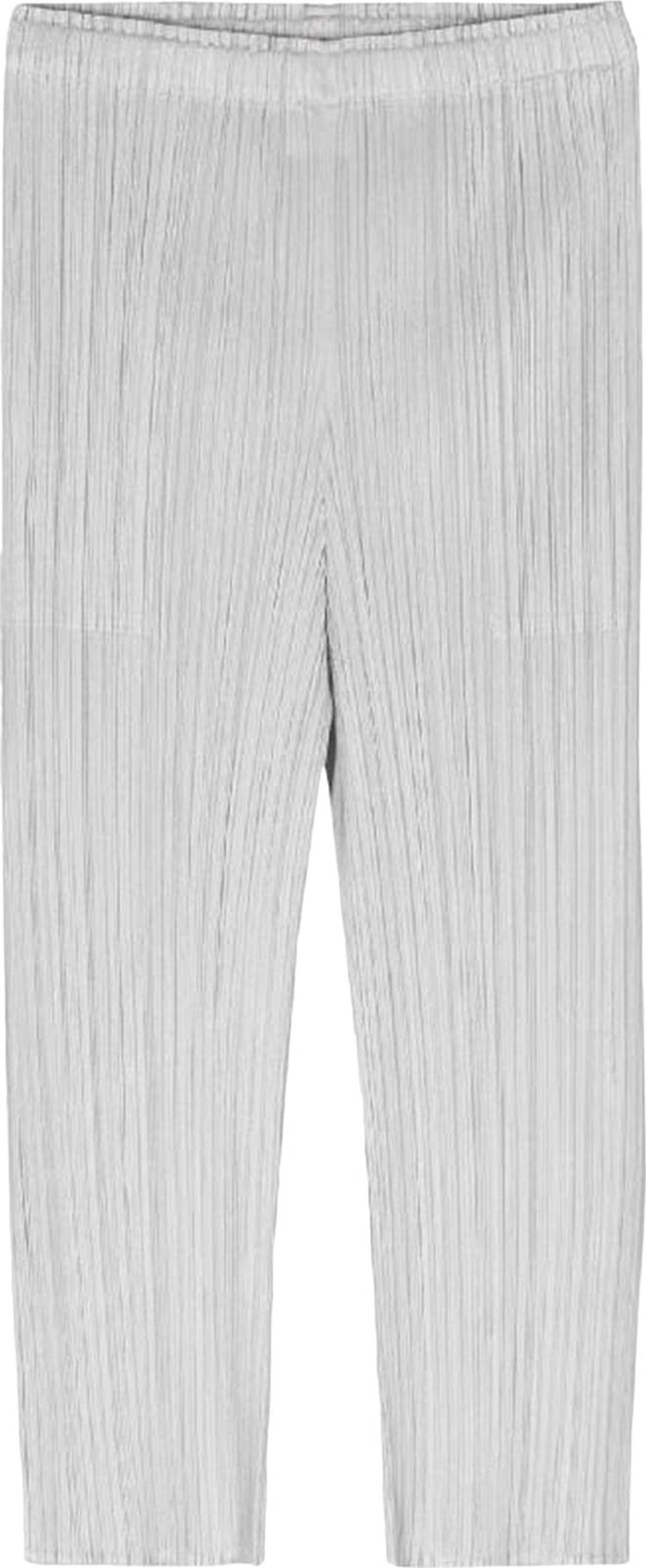 Pleats Please Issey Miyake Basics Pants Light Grey