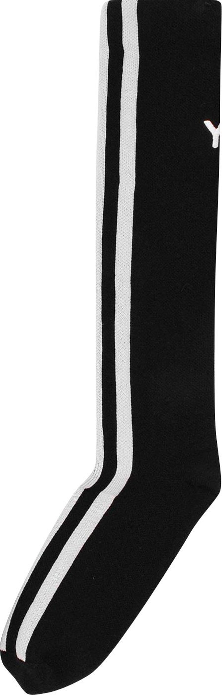 Y 3 Logo Strip Socks Black