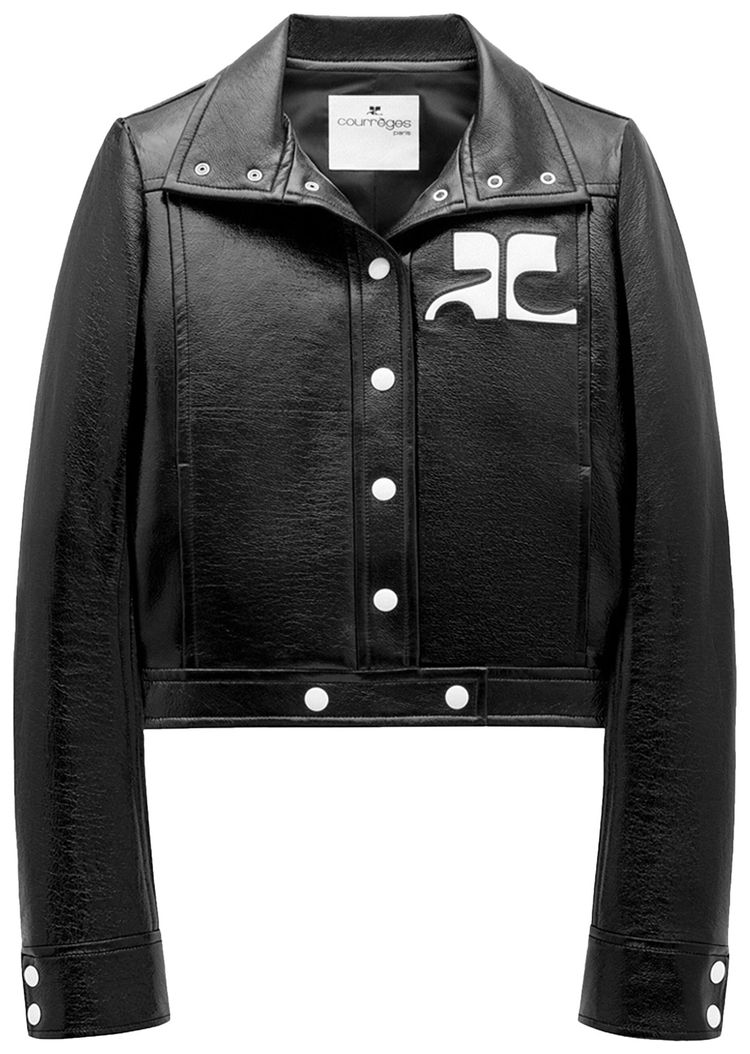 Courreges Reedition Vinyl Jacket Black