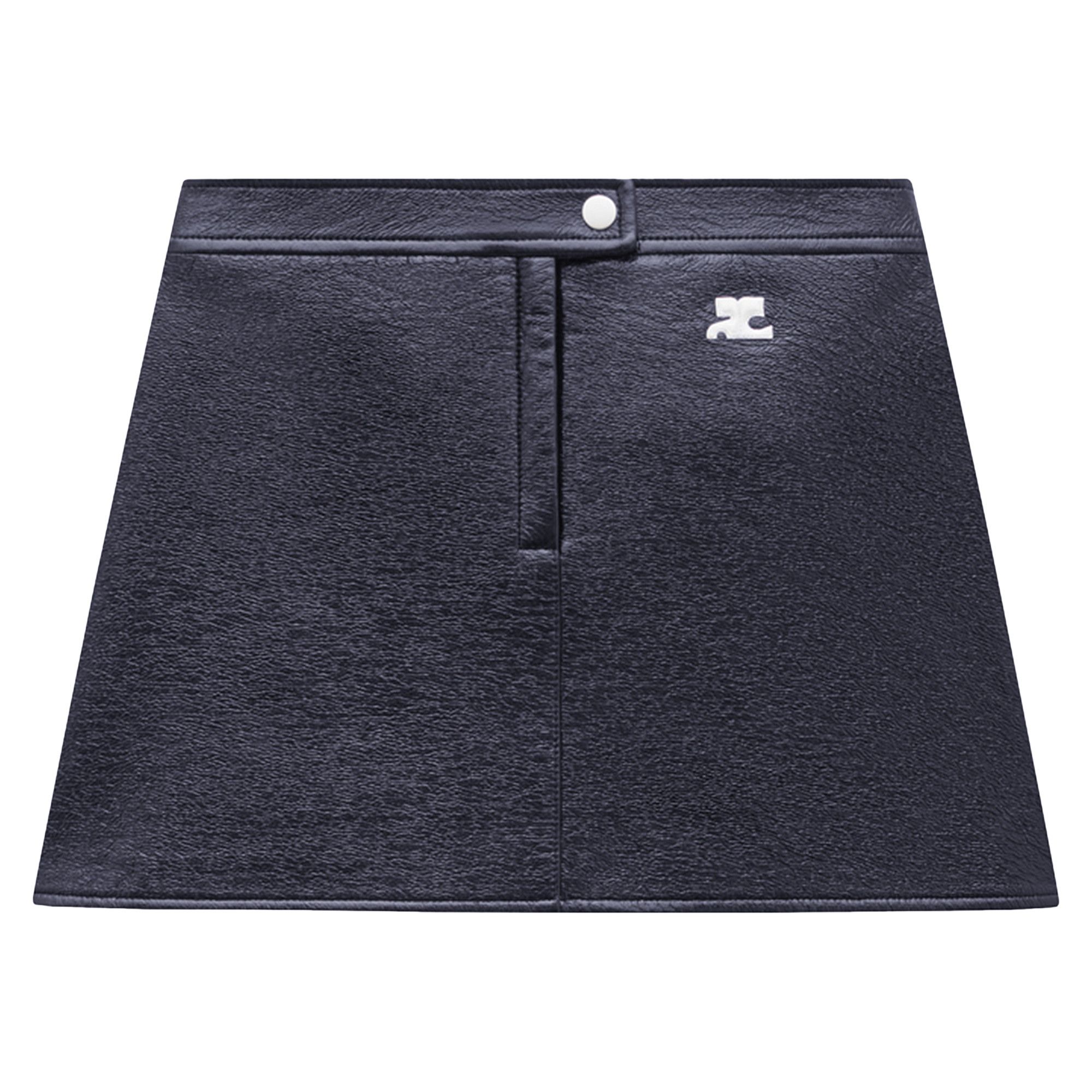 Buy Courreges Reedition Vinyl Mini Skirt Blue PERCJU001VY00147050 GOAT CA