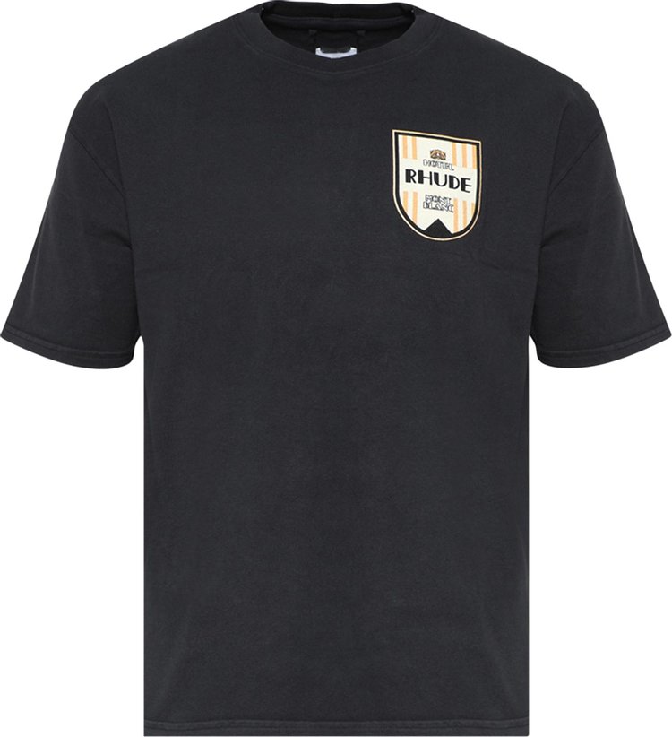 Rhude Mont Blanc Hotel Tee Vintage Black