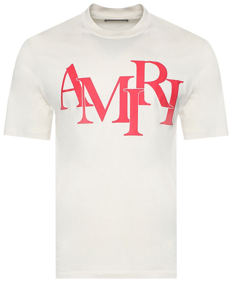 Amiri Staggered Tee Birch
