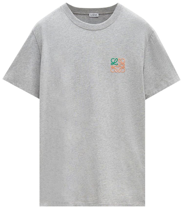 Loewe Regular Fit T Shirt Grey Melange