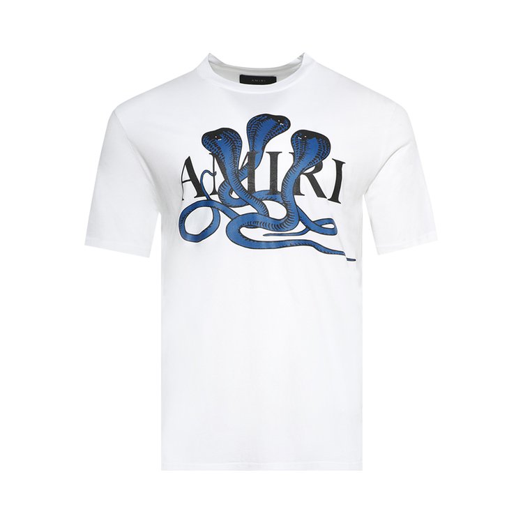 Amiri Snake Tee WhiteBlue