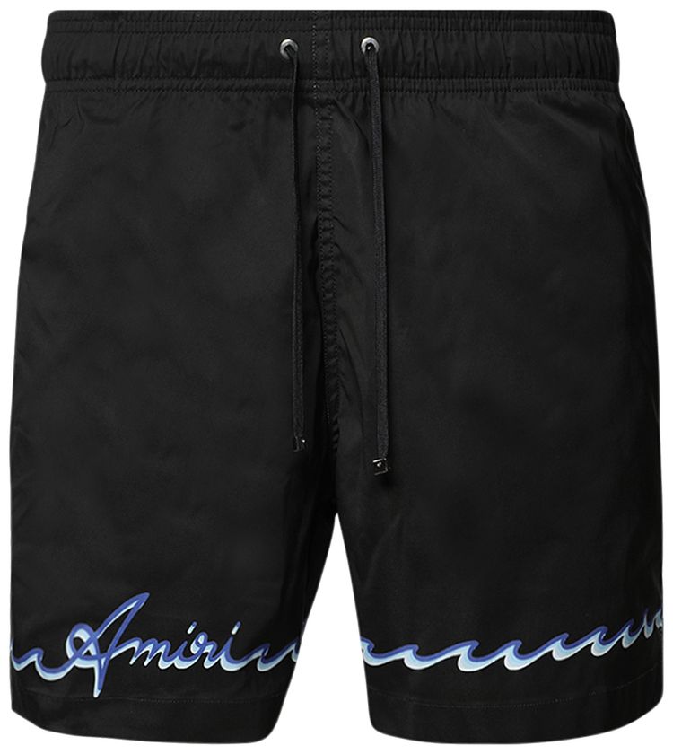 Amiri Wave Swim Trunk Black