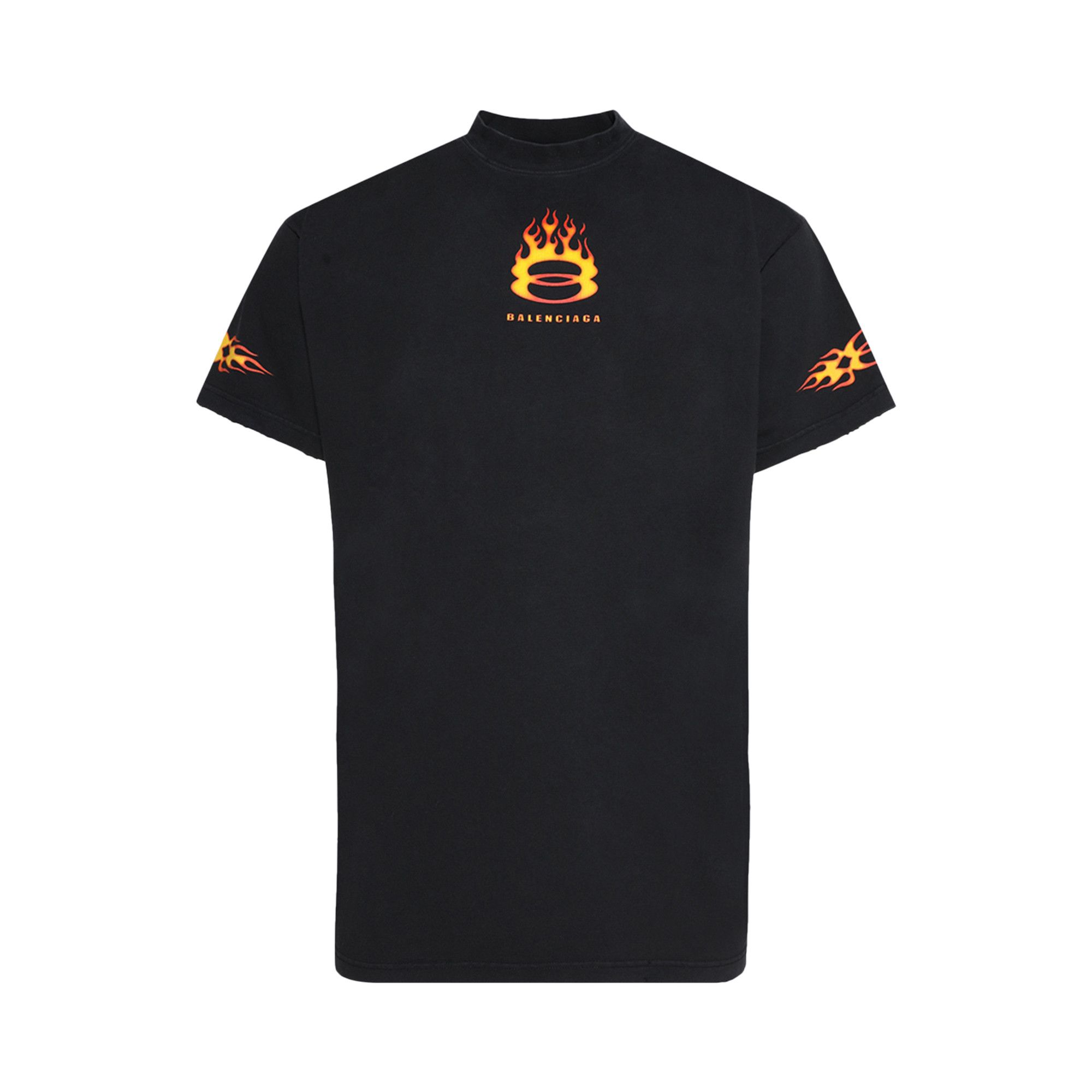 Buy Balenciaga Oversized T-Shirt 'Washed Out Black' - 787349