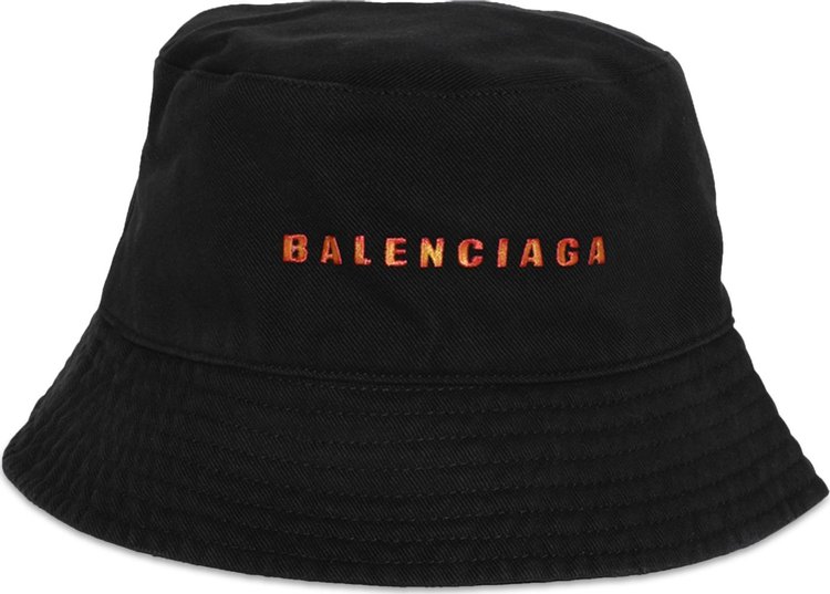 Balenciaga Bucket Hat BlackOrange