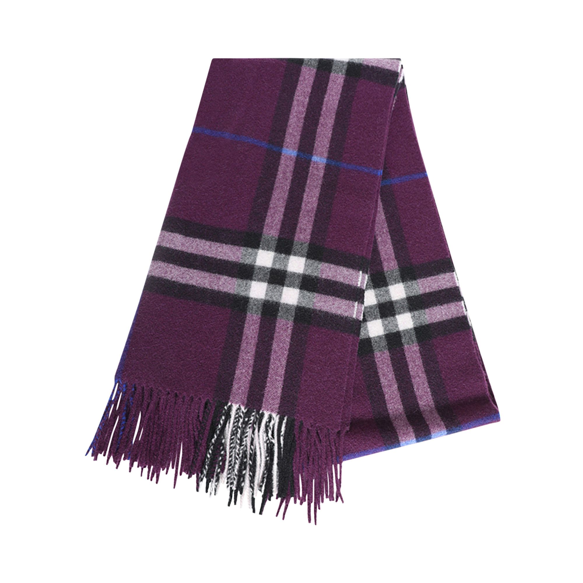 Purple burberry scarf hot sale