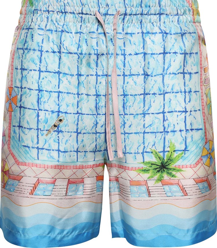 Casablanca Silk Shorts With Drawstrings Le Plongeon