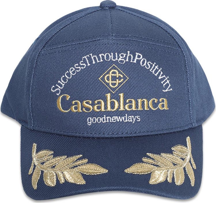 Casablanca Success Through Positivity Embroidered Cap Navy