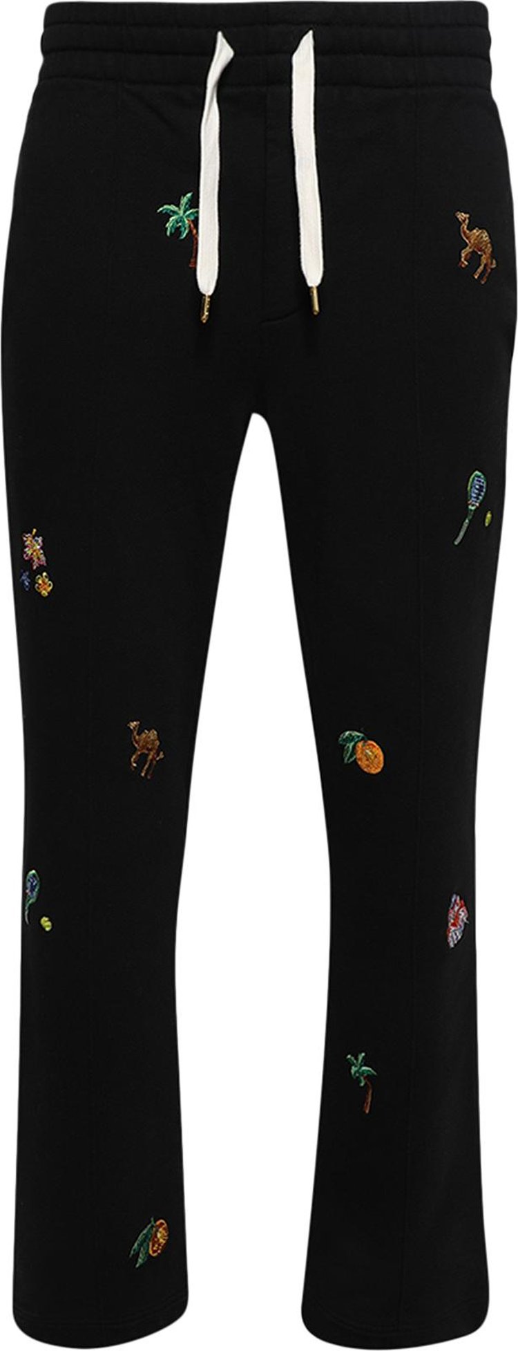 Casablanca Embroidered Pintuck Jogger Elements En Crayon