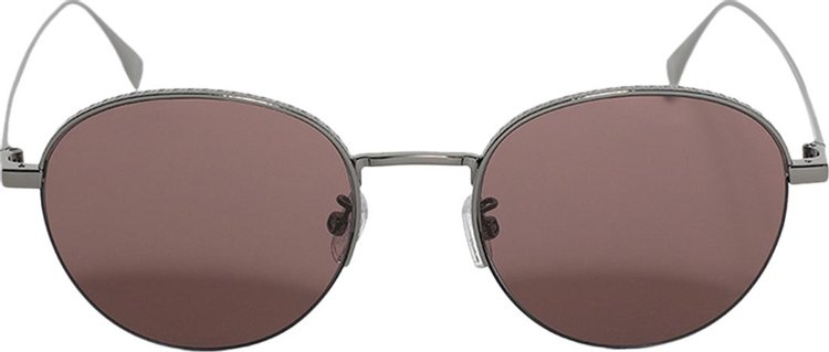 Fendi Travel Sunglasses Shiny Light RutheniumBordeaux