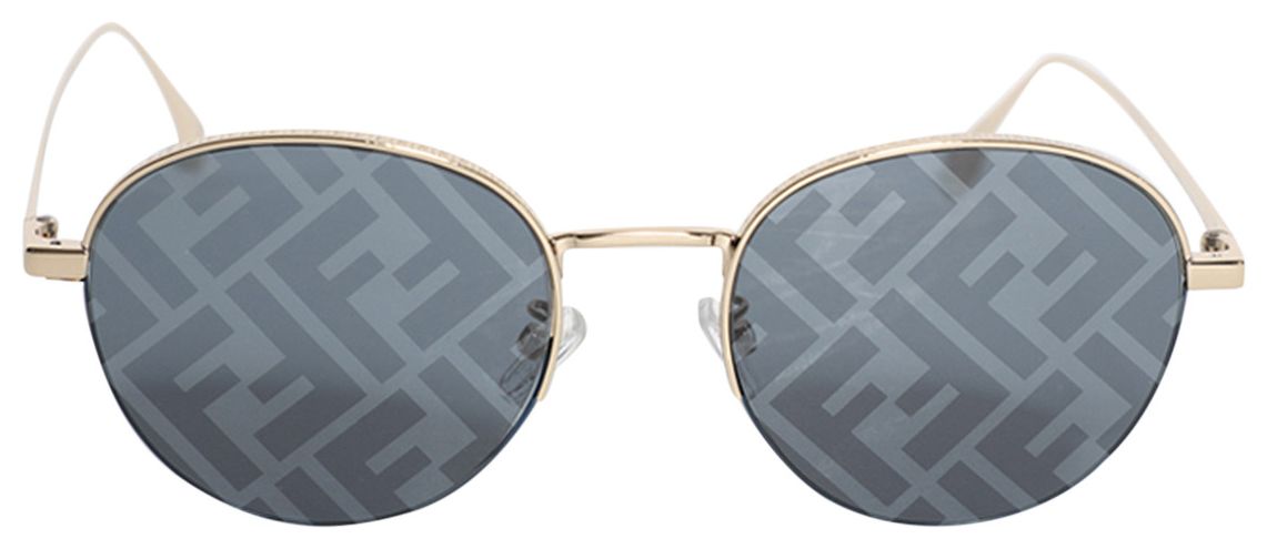 Fendi Travel Sunglasses Gold/Smoke Mirror - Fendi