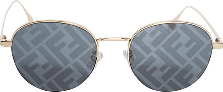 Fendi Travel Sunglasses GoldBlue Mirror