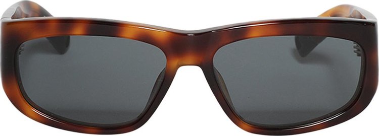 Jacquemus Pilota Sunglasses Tortoise ShellMatte BlackGrey