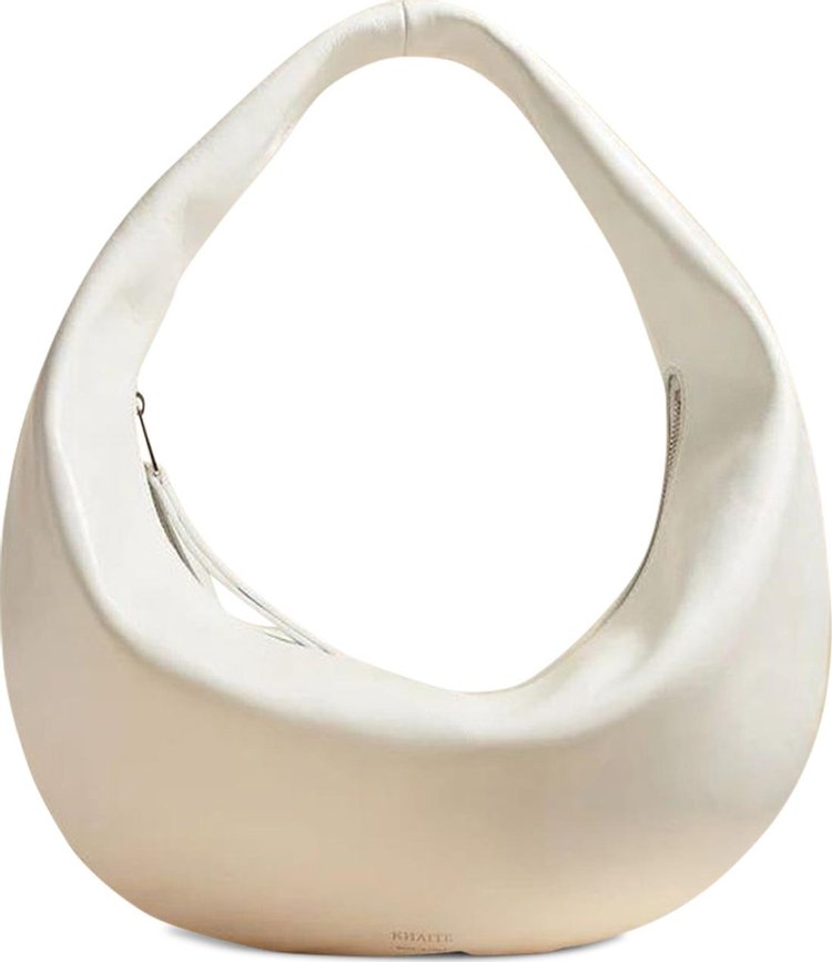 Khaite Olivia Hobo Medium Optic White