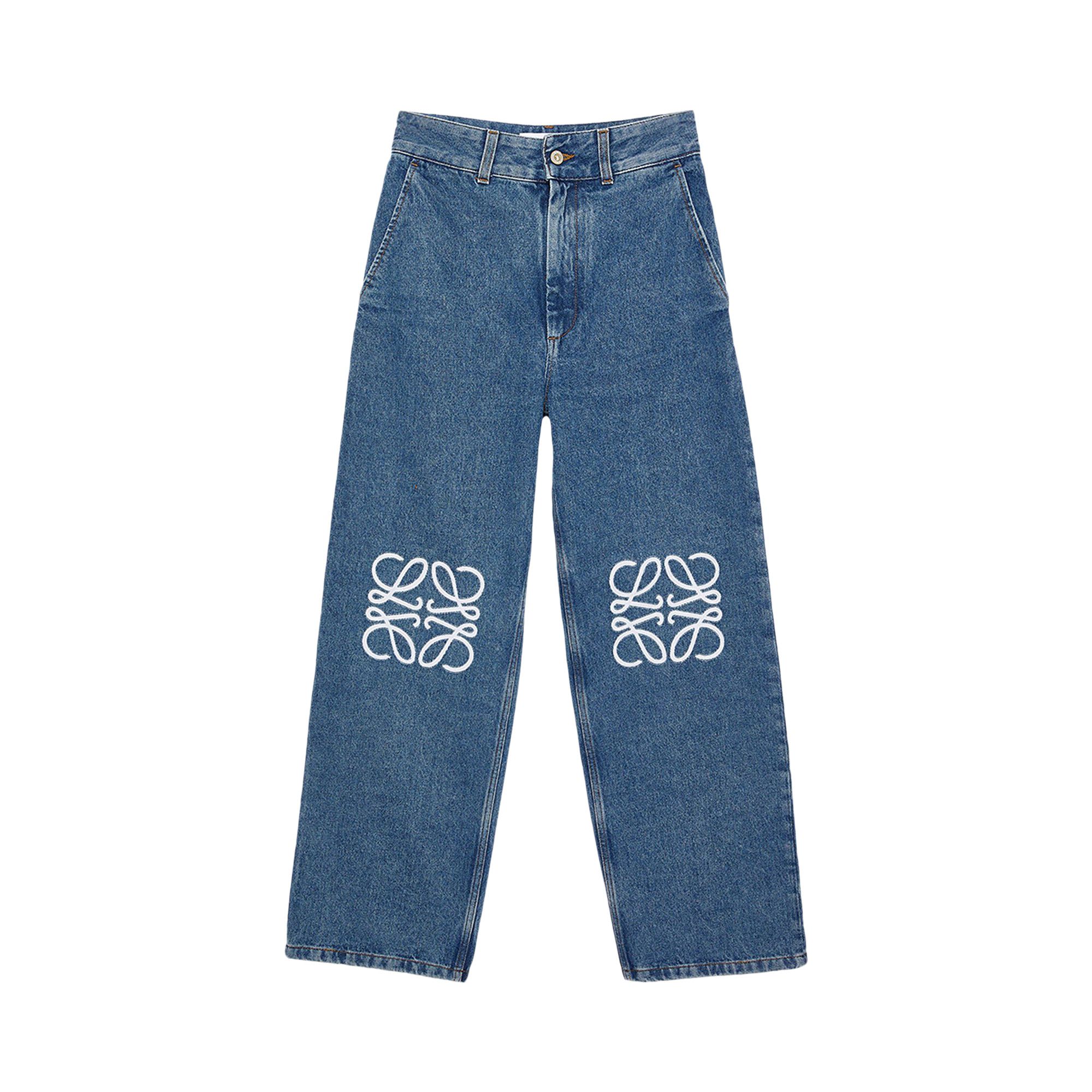 Buy Loewe Anagram Baggy Jeans 'Mid Blue Denim' - H526Y11W59 Buy Loewe Anagram Baggy Jeans 'Mid Blue Denim' - H526Y11W59