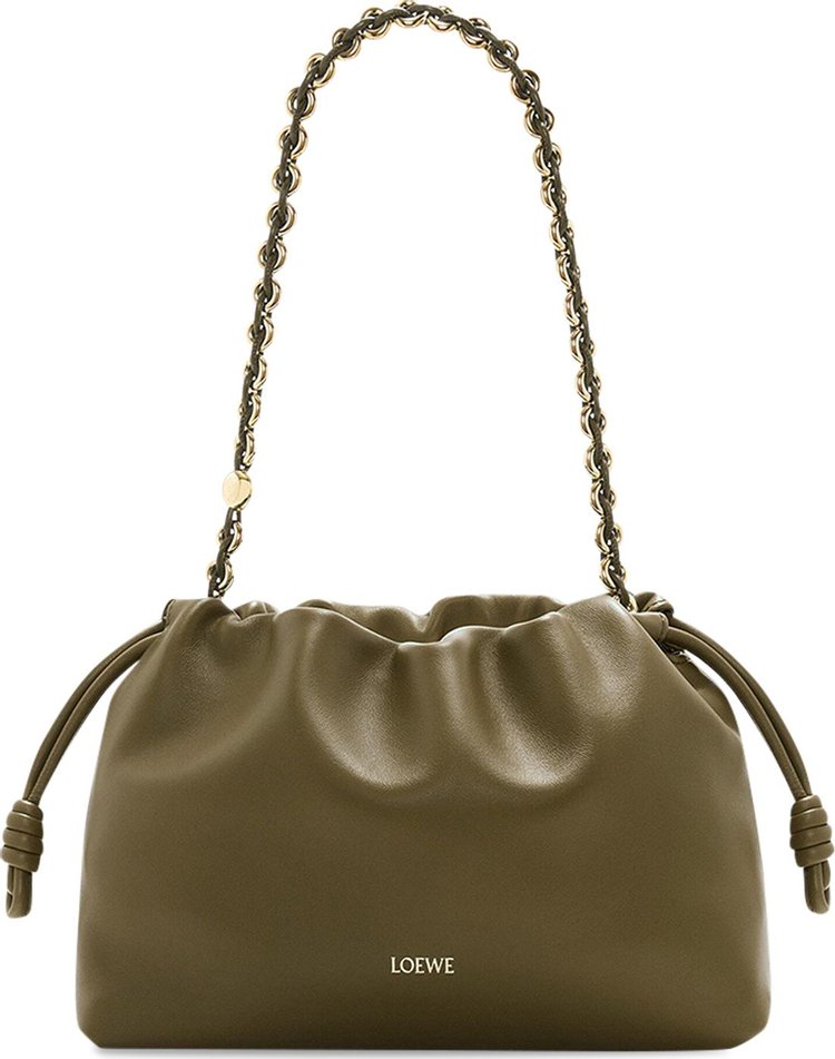 Loewe Flamenco Purse Dark KhakiGreen