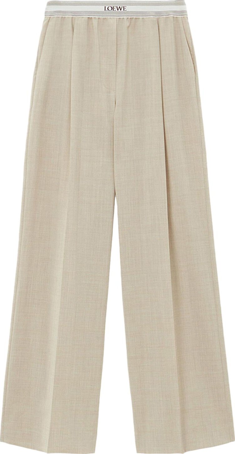 Loewe Trousers Light Beige Melange