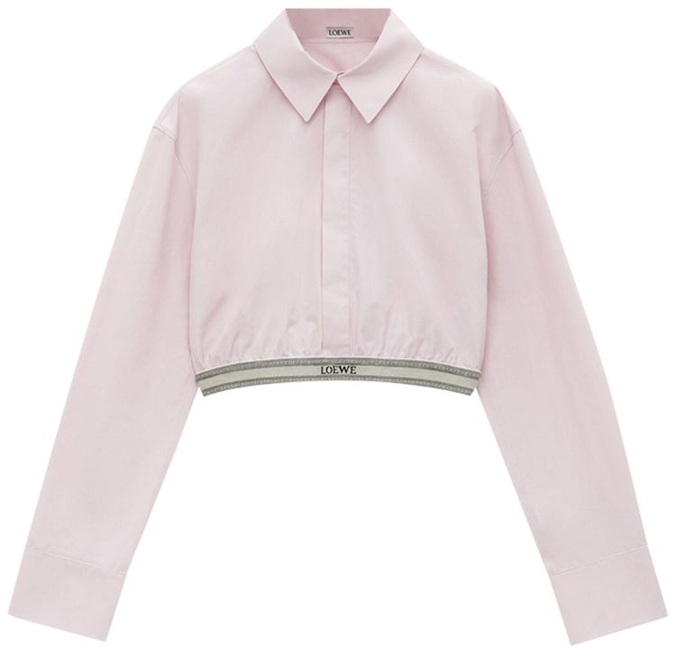 Loewe Cropped Shirt Baby Light Pink