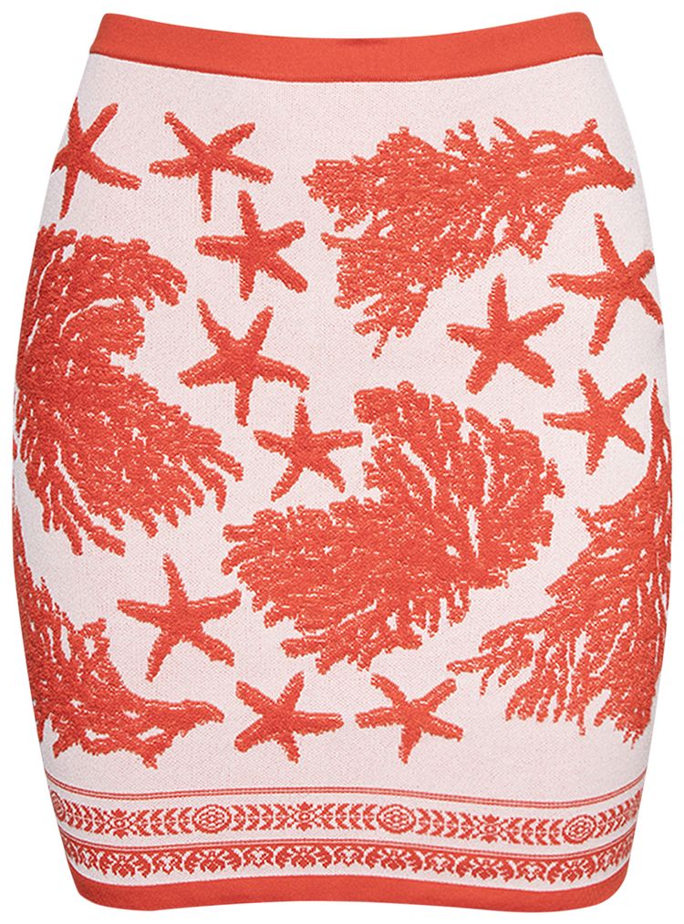 Versace Sea Knit Mini Skirt Dusty Rose