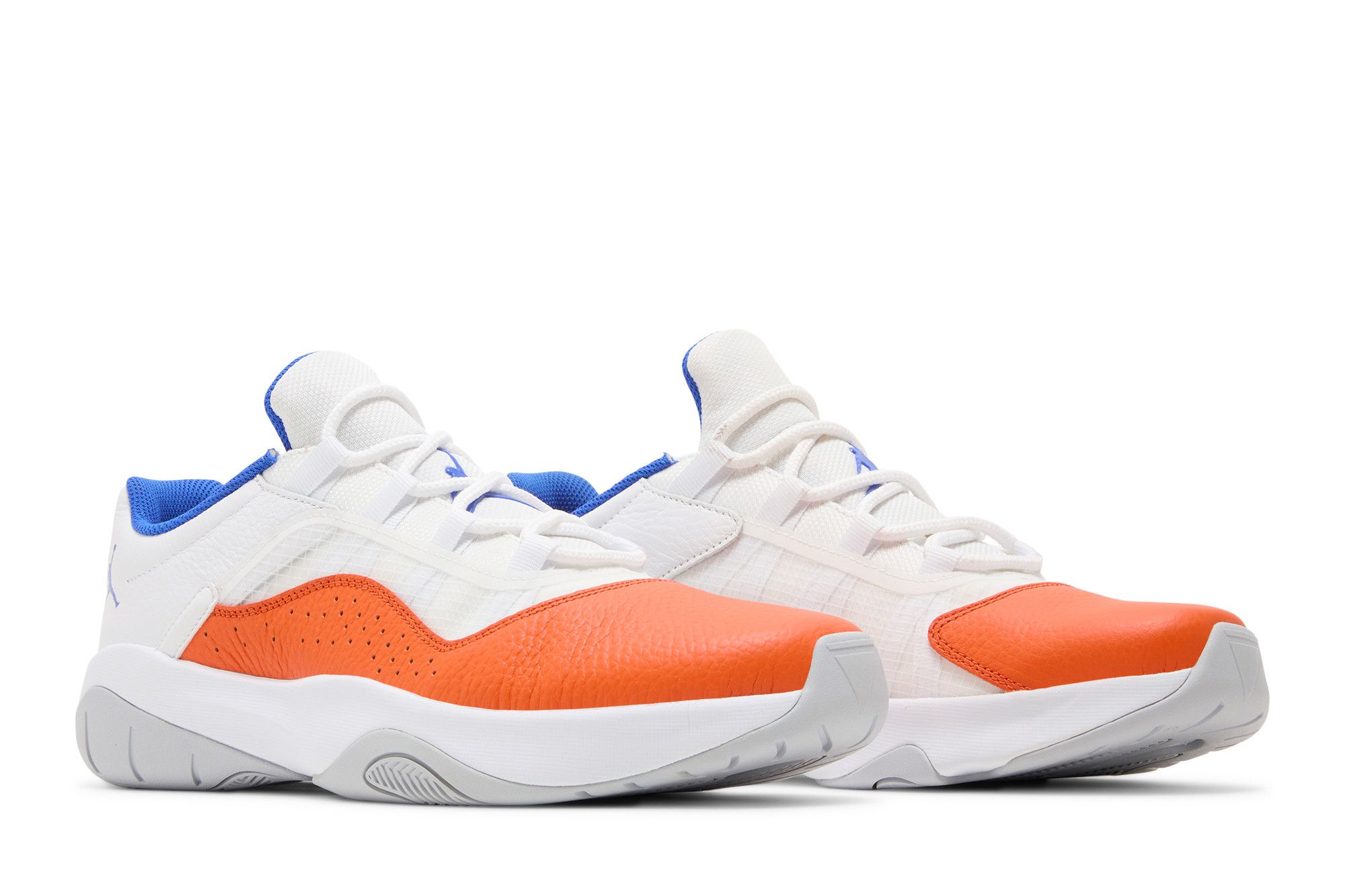 orange and blue jordan 11