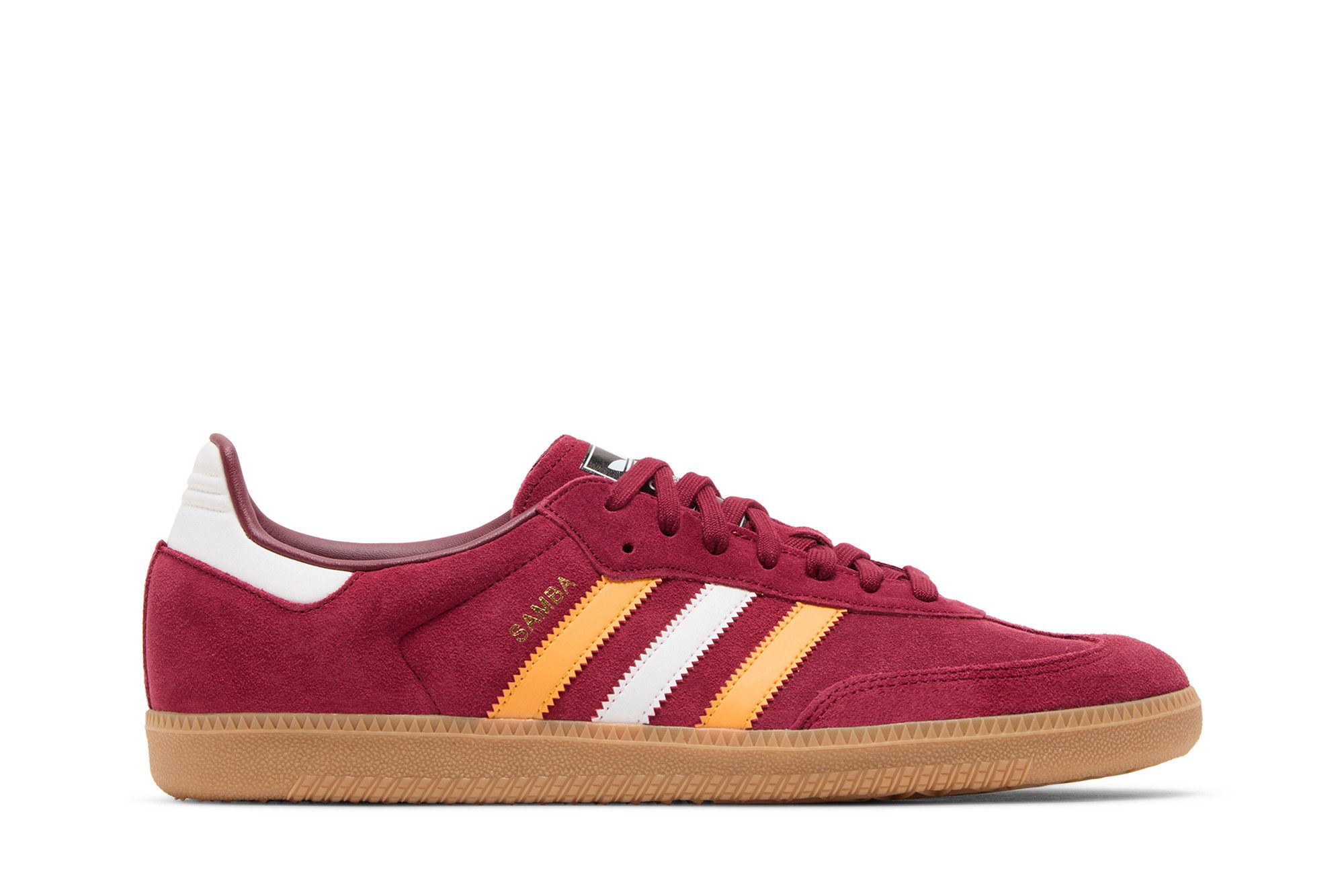 Buy Adidas Samba OG 'Collegiate Burgundy Yellow' - IG1825 | GOAT