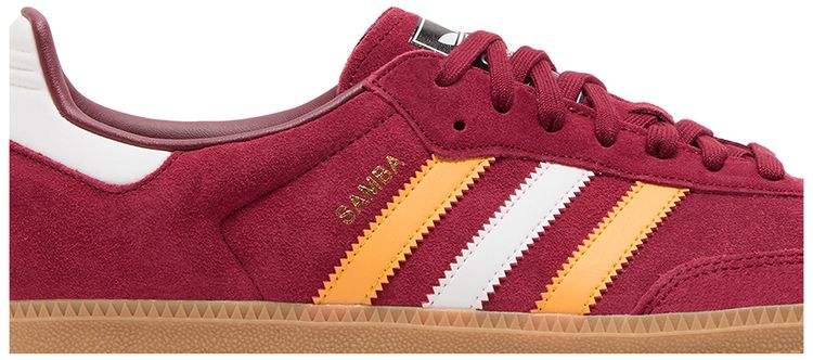 Adidas Samba OG Collegiate Burgundy Yellow