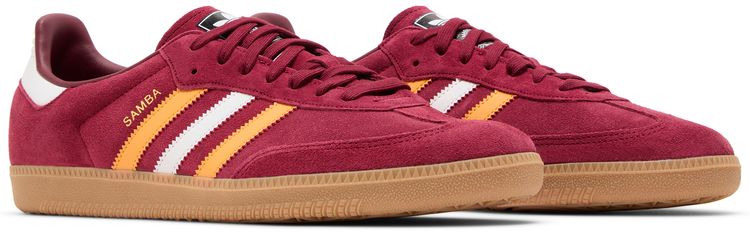 Adidas Samba OG Collegiate Burgundy Yellow