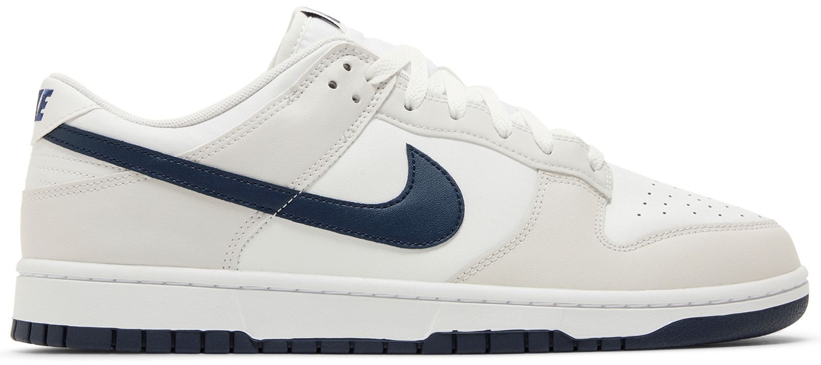 dunk high navy and white