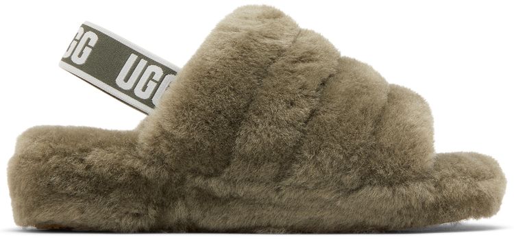 UGG Wmns Fluff Yeah Slide Burnt Olive
