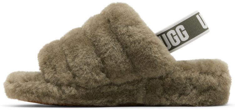 UGG Wmns Fluff Yeah Slide Burnt Olive