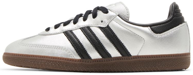 Adidas Wmns Samba Silver Metallic Black Gum
