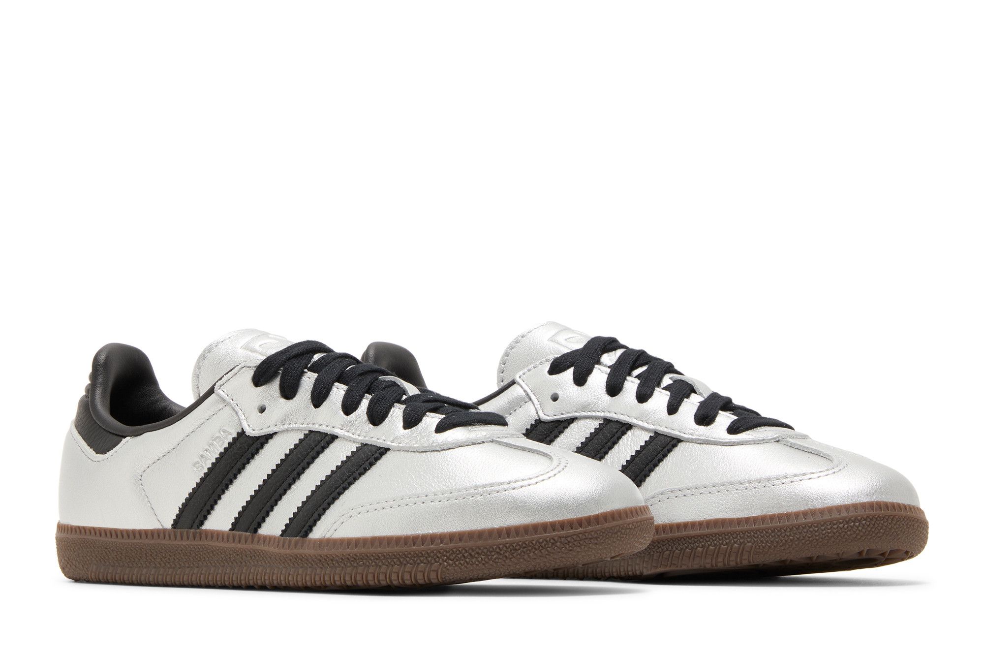 Buy Wmns Samba 'Silver Metallic Black Gum' - JI4218 | GOAT