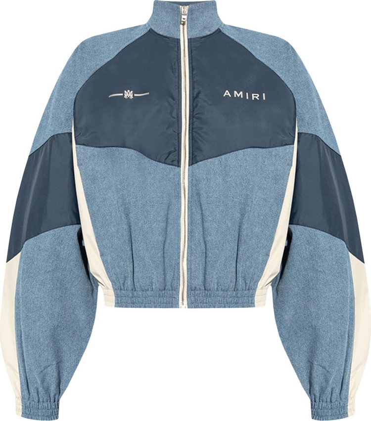 Amiri Chambray Retro Track Jacket Blue