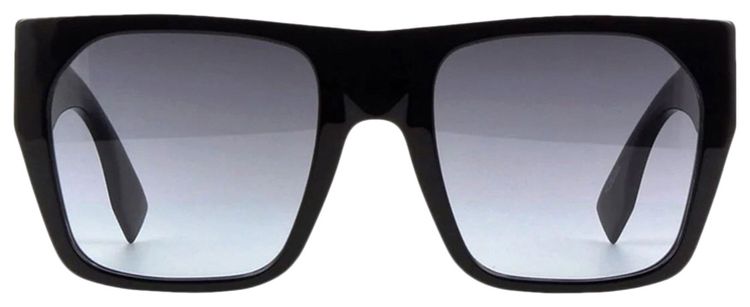 Fendi Baguette Sunglasses Shiny BlackGradient Smoke