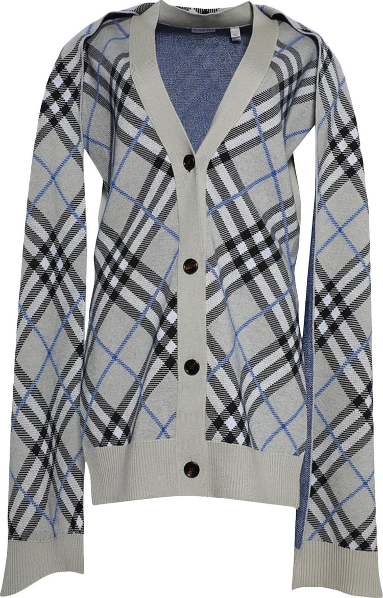 Burberry St Bonded Check Cape Lichen Check