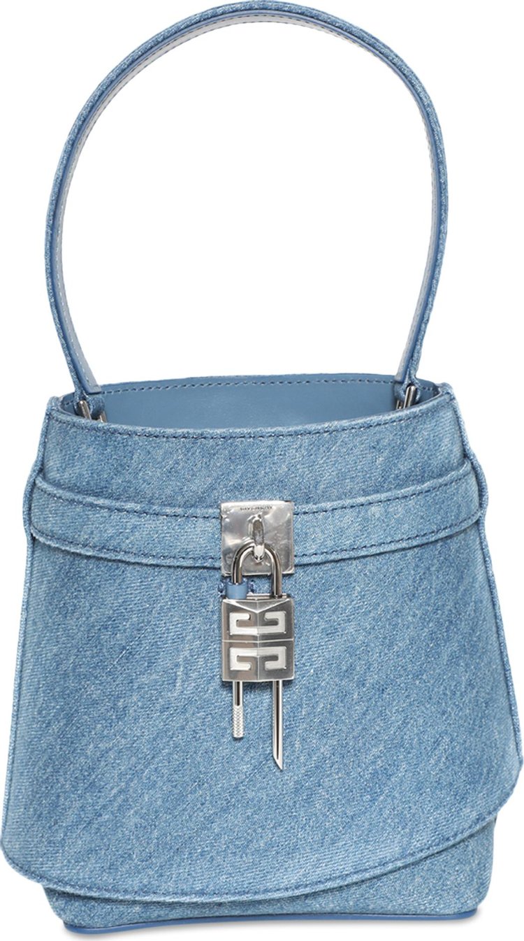 Givenchy Shark Lock Bucket Bag Medium Blue