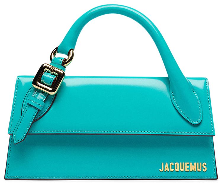 Jacquemus Le Chiquito Long Boucle Turquoise