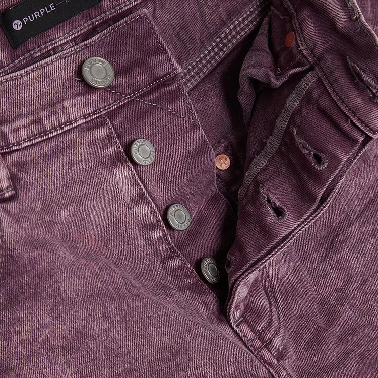 PURPLE BRAND Low Rise Skinny Jeans Light Purple Snow Wash