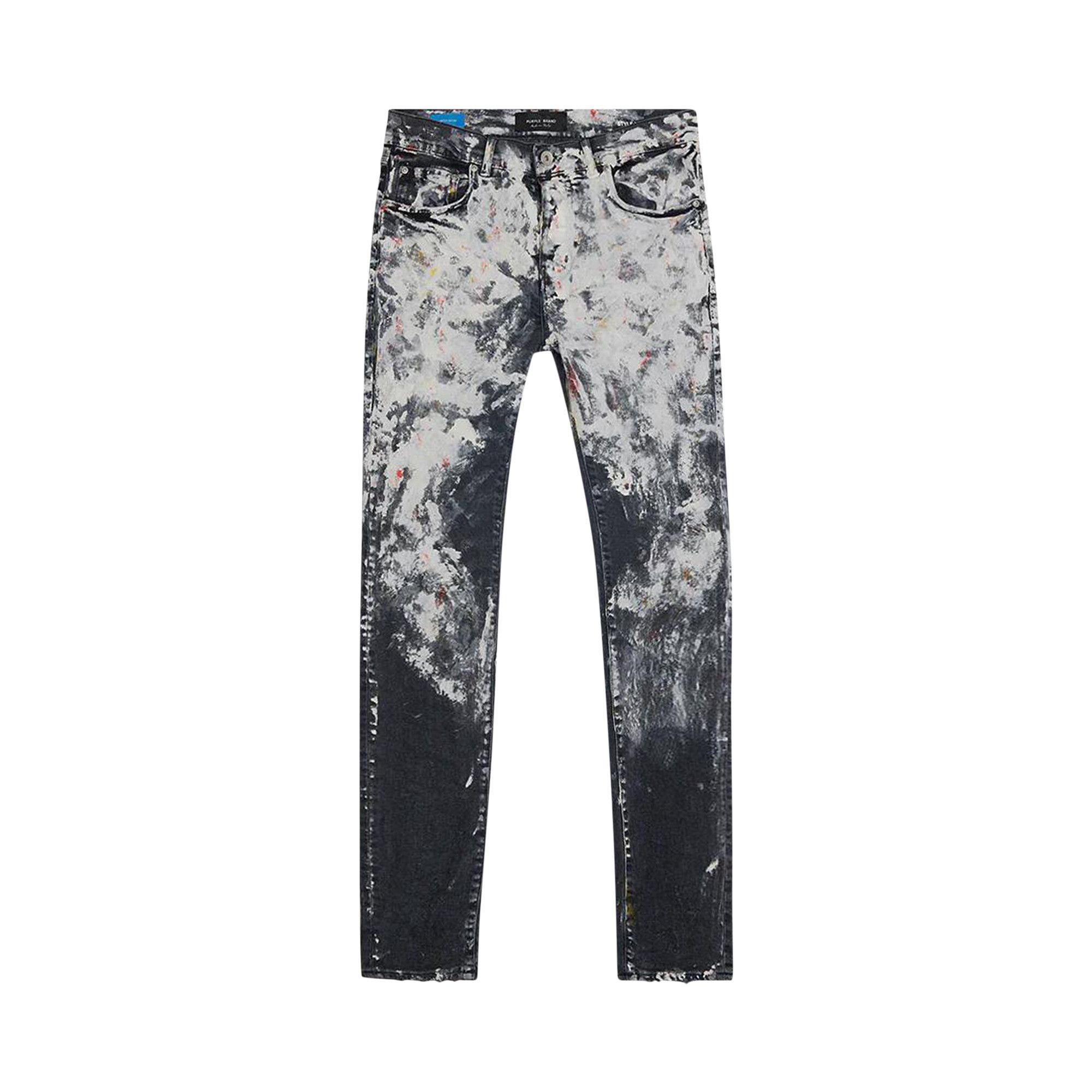 Buy PURPLE BRAND Low Rise Slim Leg Heavy Paint Over Jean