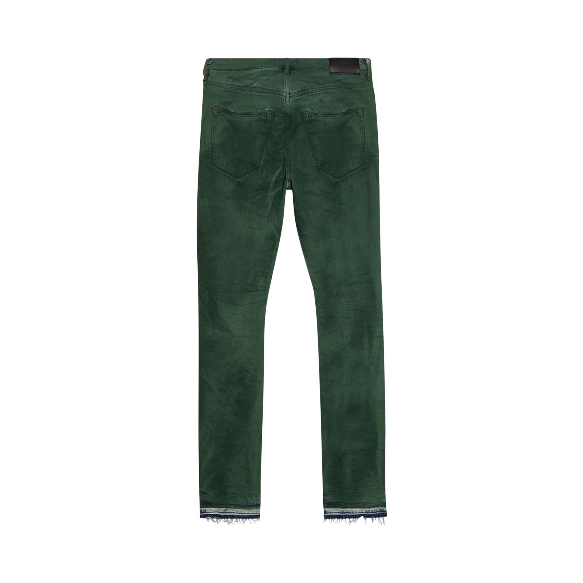 【年中無休】 PURPLE Buy BRAND Green/Light 'Dark Jean Leg Slim Rise Low パンツ