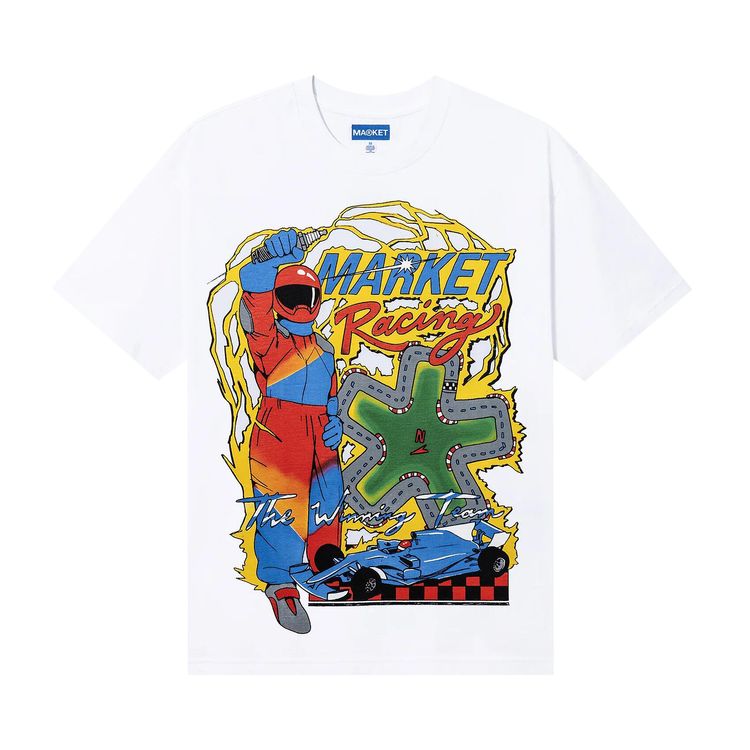 Market Racing Circuit T Shirt White
