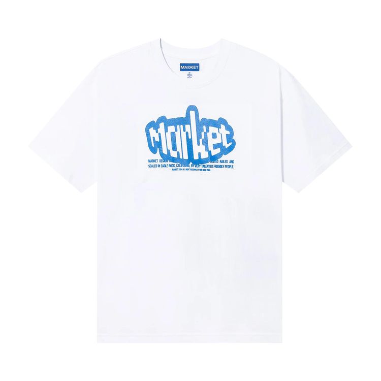 Market Test Nail Scale T Shirt White