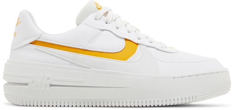 Nike Wmns Air Force 1 PLTAFORM White Yellow Ochre