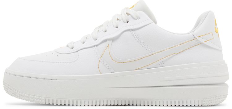 Nike Wmns Air Force 1 PLTAFORM White Yellow Ochre